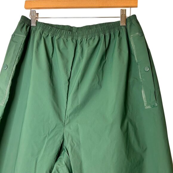 Columbia Men's LARGE Rain Pants Forest Green PVC Fishing Hiking Outdoor Water - Picture 3 of 10